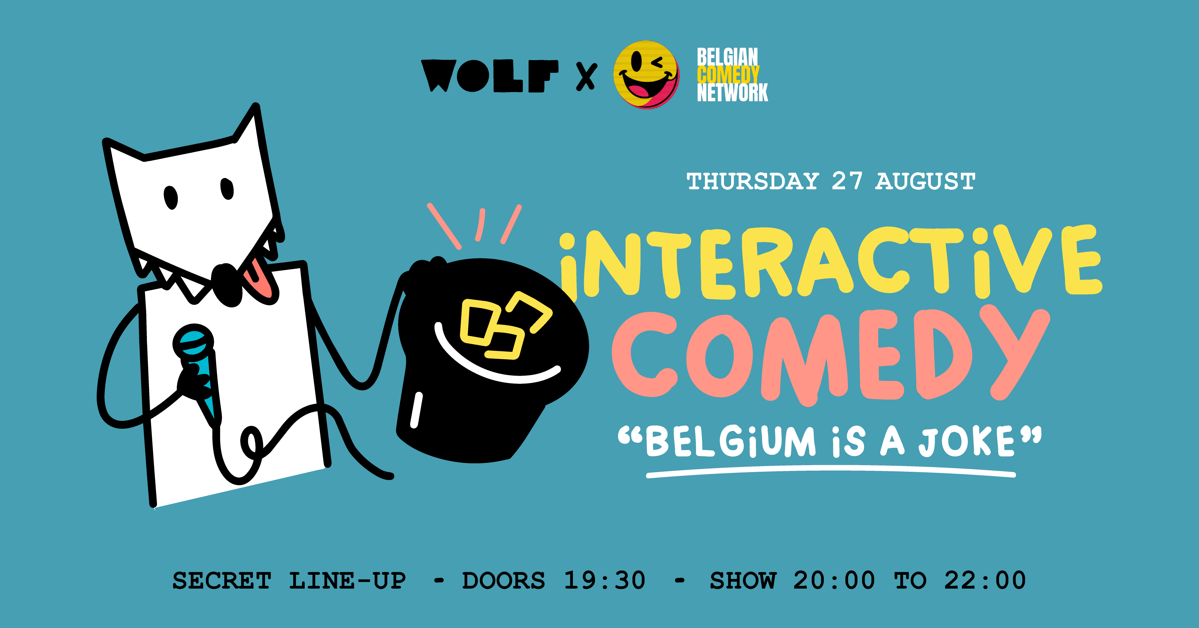 Belgium Is a Joke – Interactive English Comedy at WOLF